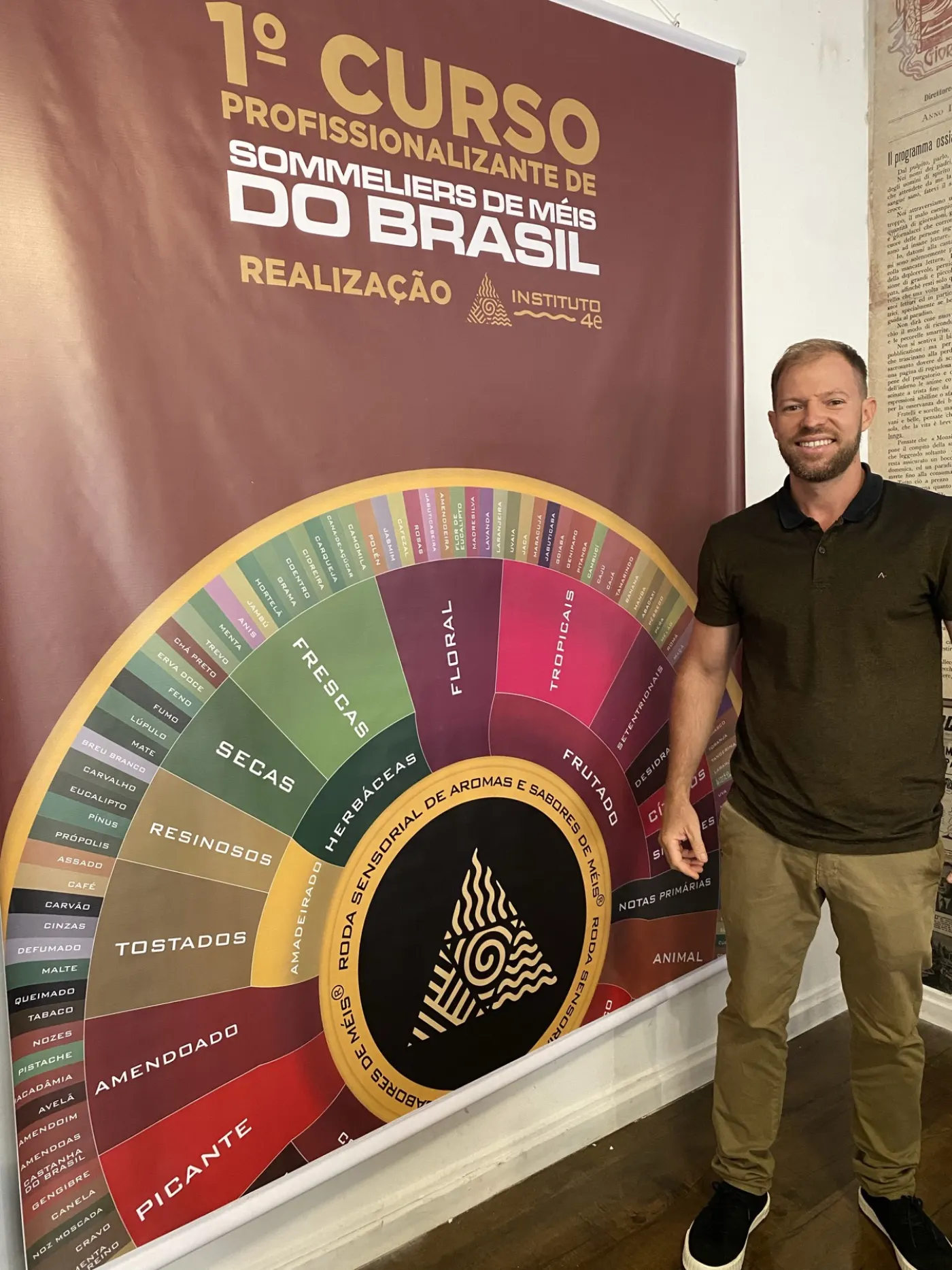 Faixa do 1º Curso Profissionalizante de Sommelier de Méis do Brasil